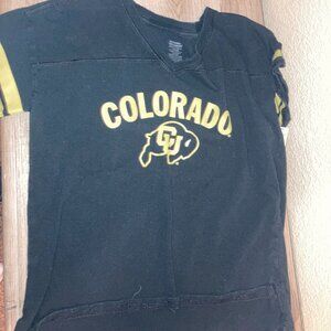 University of Colorado Buffs T Shirt Girls Large National Collegian Short Sleeve
